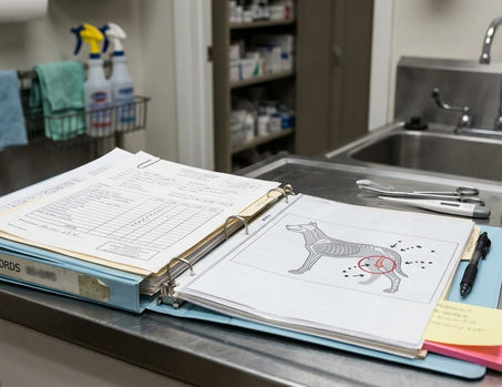 Image showing vet records